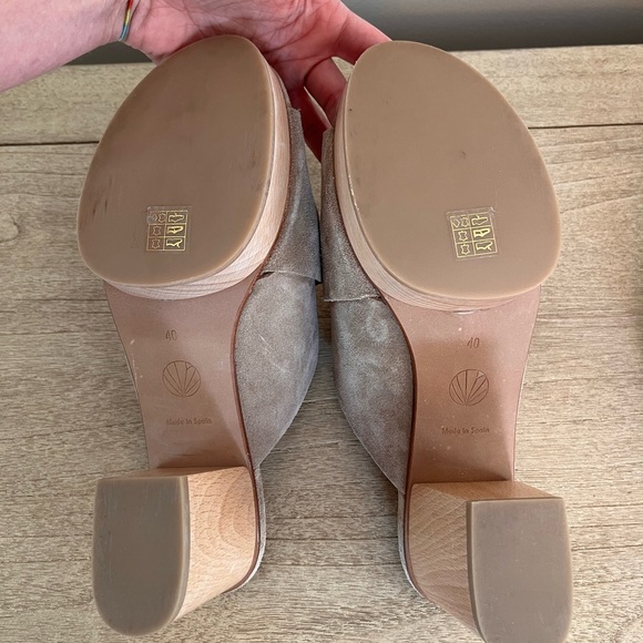 Coclico tan suede platform mule heel - Picture 5 of 5